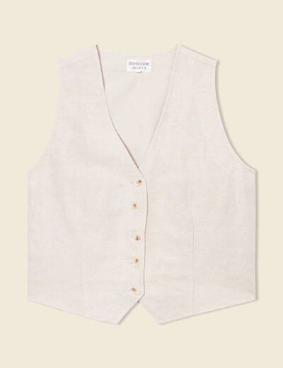 Veston éco-responsable sable femme