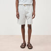 Bermuda en coton gris clair homme