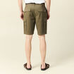 Bermuda droit cargo ceinture vert kaki homme