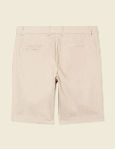 Bermuda droit gris homme