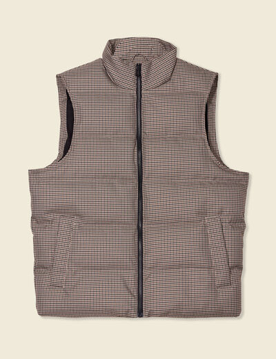Doudoune sans manches camel homme
