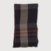 Foulard en coton noir homme