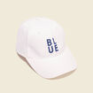 Casquette brodée ecru homme