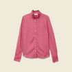 Chemise oversize manches longues prune femme