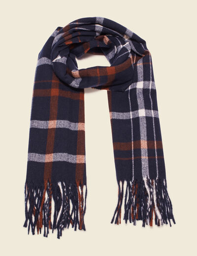 Écharpe bleu marine homme