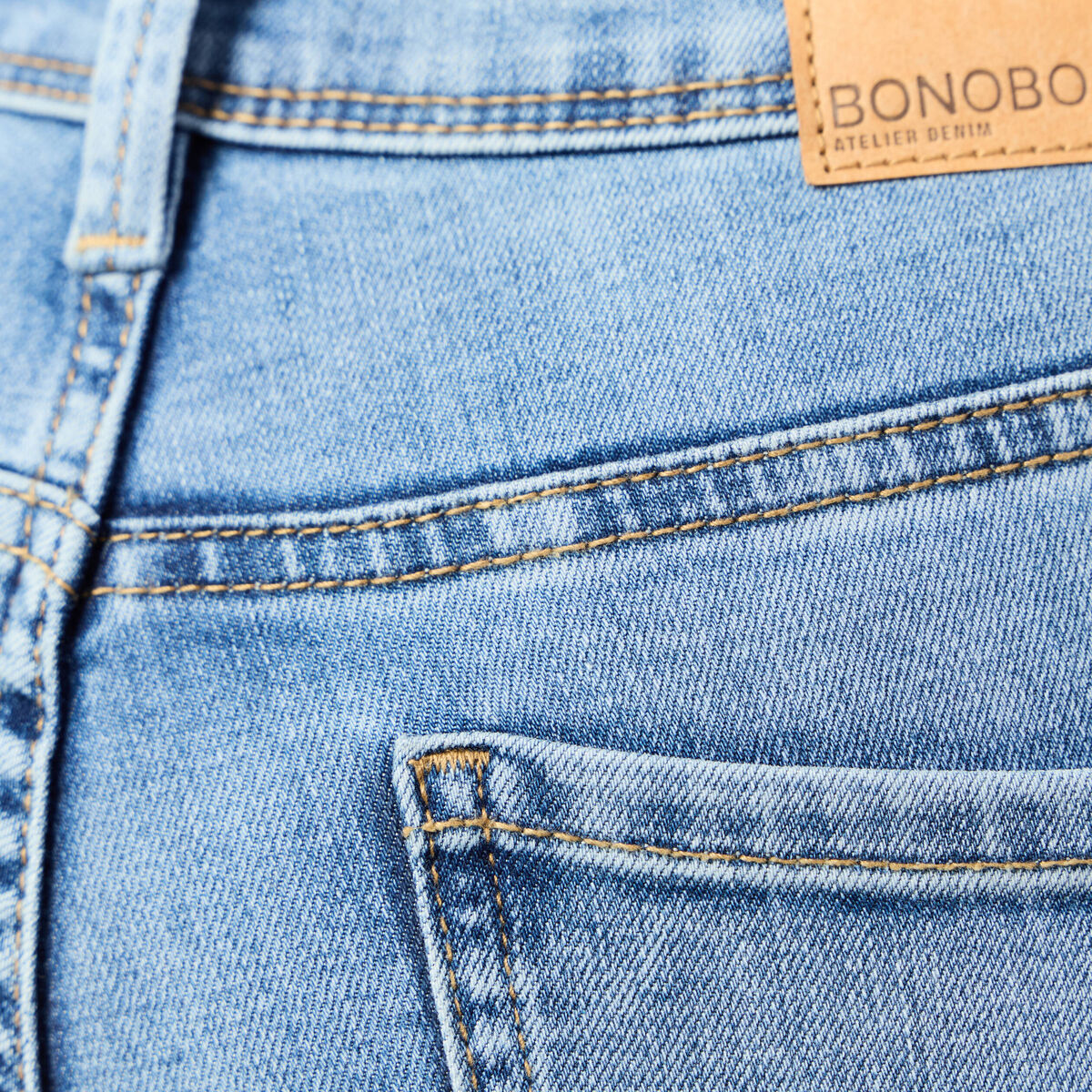 Jeans bootcut denim used femme