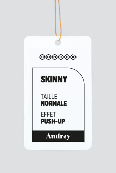 Pantalon Audrey - skinny push up rose poudrée femme