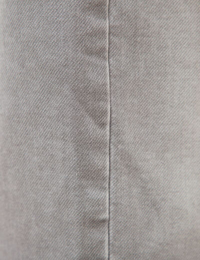 Bermuda en jeans denim gris homme