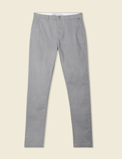 Pantalon slim Instinct chino gris homme