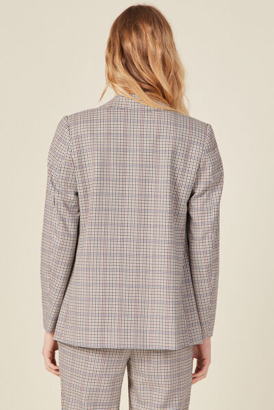 Veste blazer éco-responsable bleu marine femme