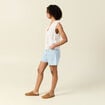 Blouse sans manches blanc femme