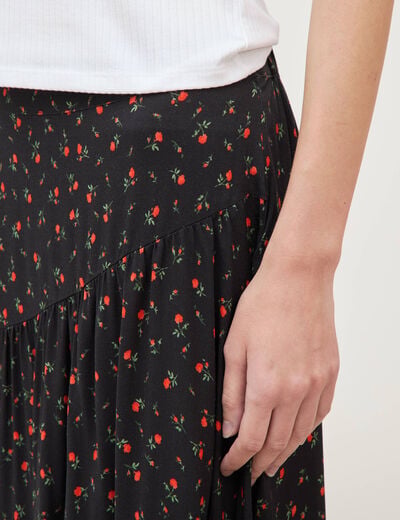 Jupe longue noir femme