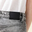 Jeans mom 7/8ème denim snow gris femme