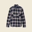 Surchemise oversize en coton bleu marine homme
