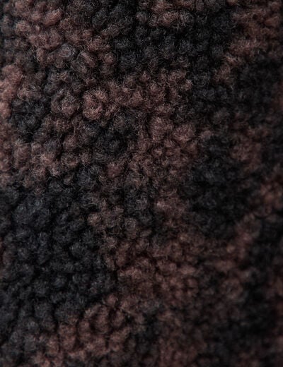 Gilet sans manches r&eacute;versible marron chocolat femme