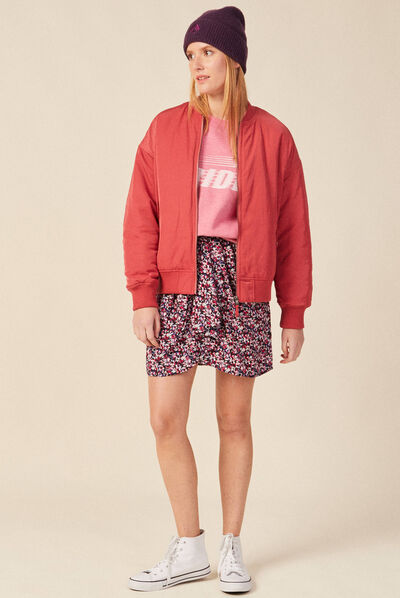 Sweat éco-responsable rose fushia femme