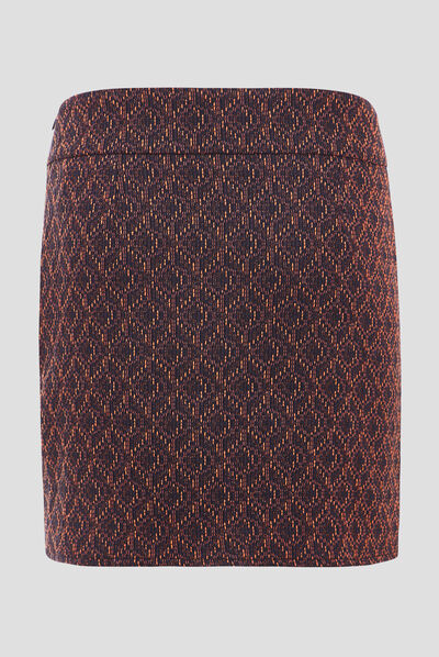 Jupe ajustée camel femme