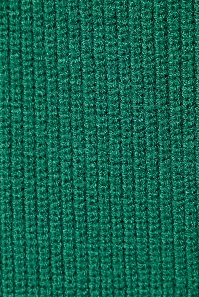 Pull long manches longues vert femme