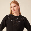 Sweat manches longues noir femme