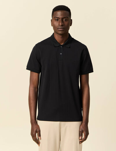 Polo manches courtes noir homme