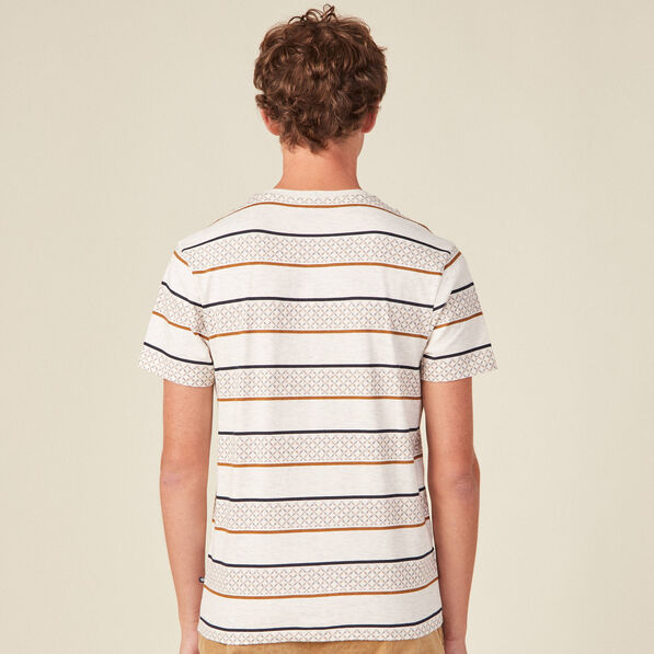 t shirt manches courtes marron homme T-shirt manches courtes marron homme