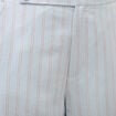 Pantalon large taille haute ceinture bleu ciel femme
