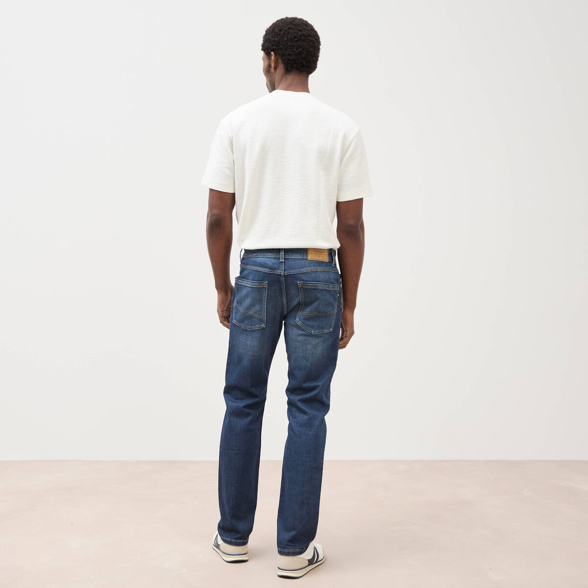 Jeans straight ultra stretch denim brut homme