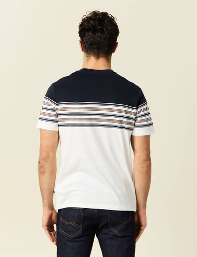T-shirt manches courtes marron foncé homme