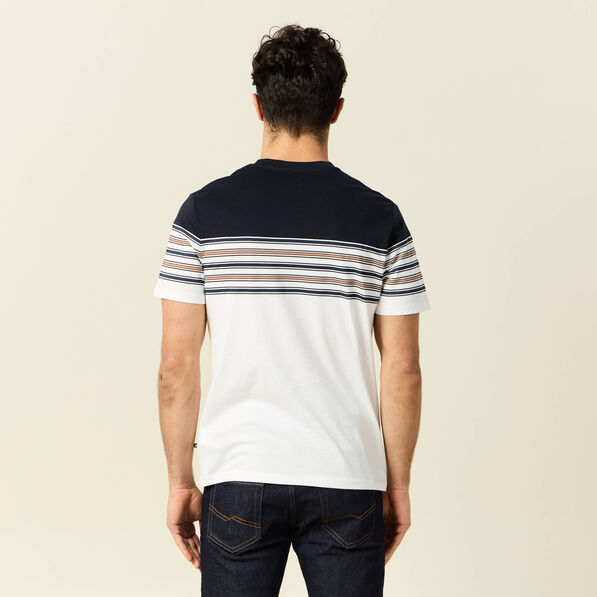 T-shirt manches courtes marron foncé homme