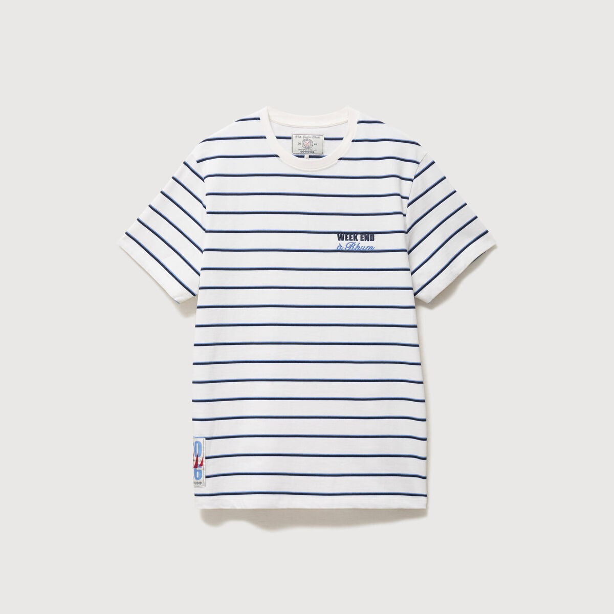 T-shirt en coton ecru homme