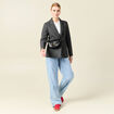 Veste blazer ajustée gris foncé femme