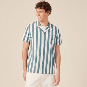 Chemise éco-responsable vert foncé homme