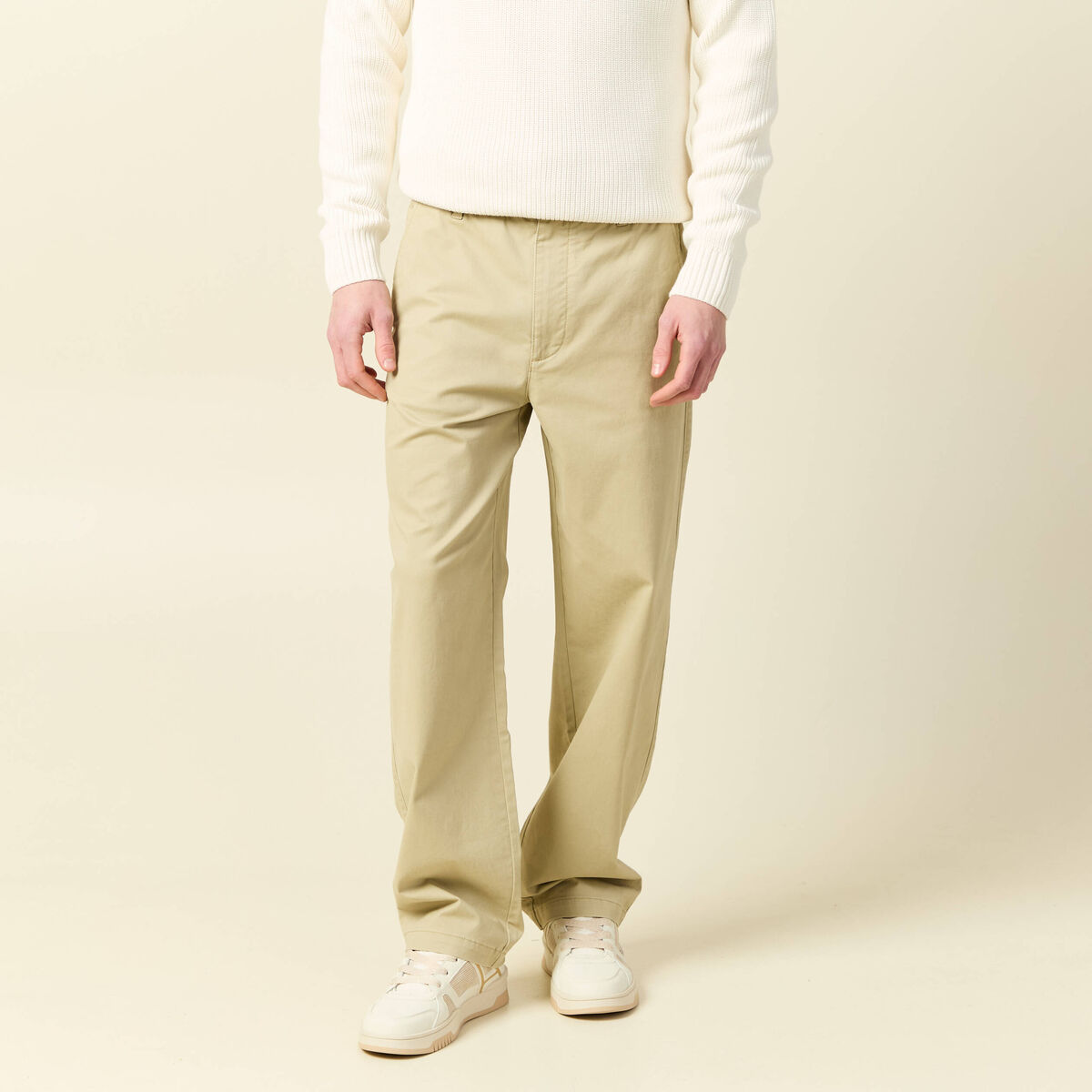 Pantalon beige homme