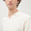 Polo manches courtes ecru homme