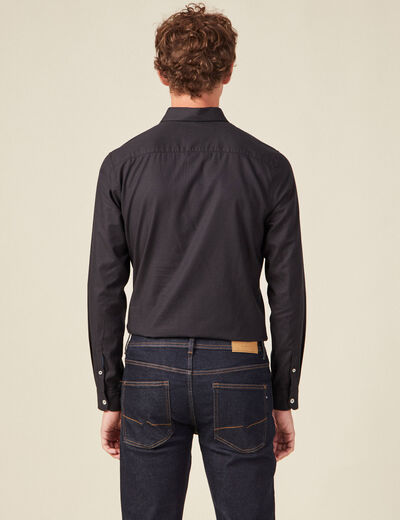 Chemise éco-responsable noir homme