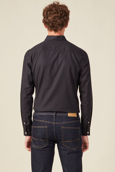 Chemise éco-responsable noir homme