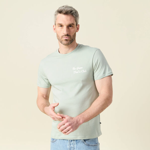 t shirt manches courtes vert clair homme T-shirt manches courtes vert clair homme