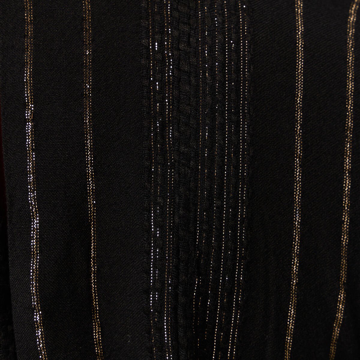 Robe longue évasée fluide noir femme