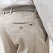 Pantalon chino avec ceinture beige homme