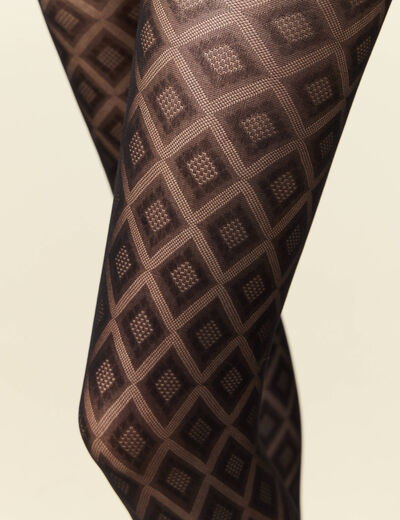 Collants fantaisie noir femme