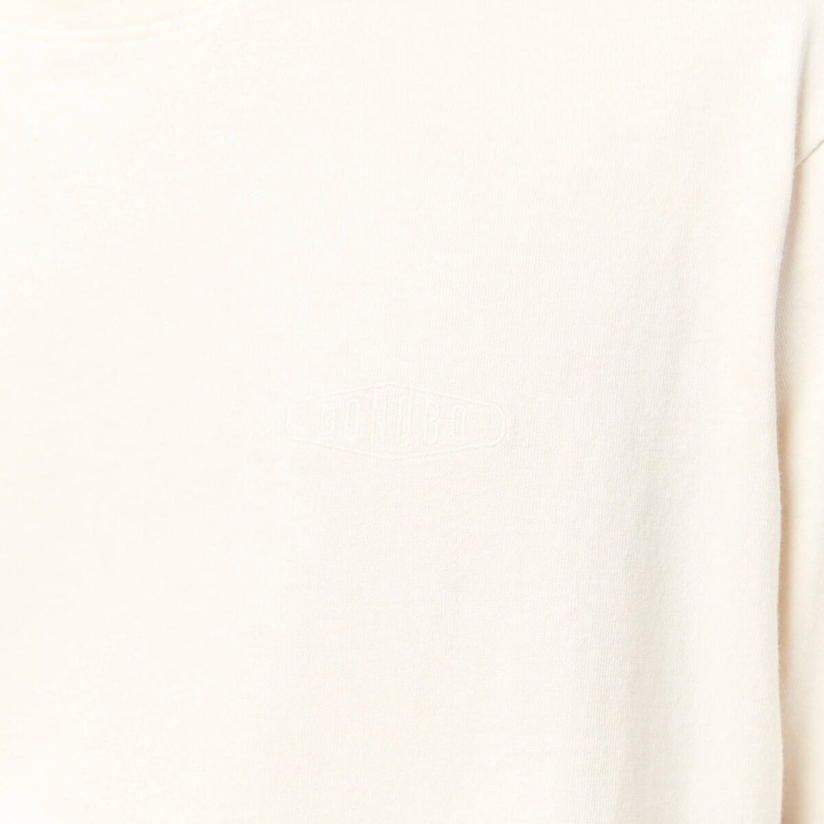 T-shirt ample en coton manches courtes ecru homme