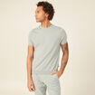 T-shirt manches courtes bleu gris homme