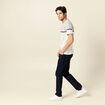 T-shirt manches courtes marron foncé homme