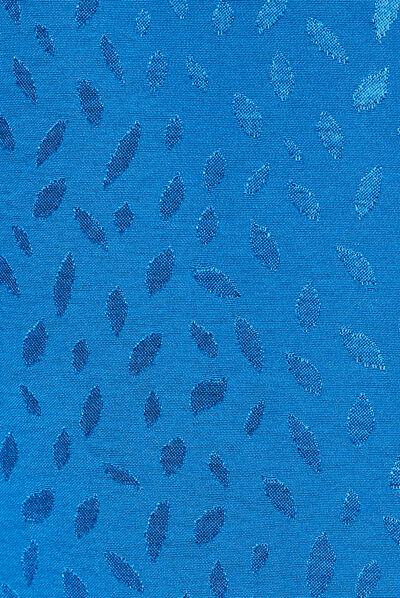 Jupe longue droite fendue bleu electrique femme