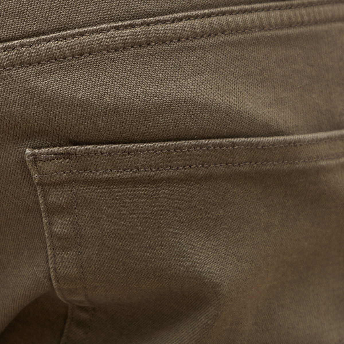 Jeans slim 5 poches vert kaki homme