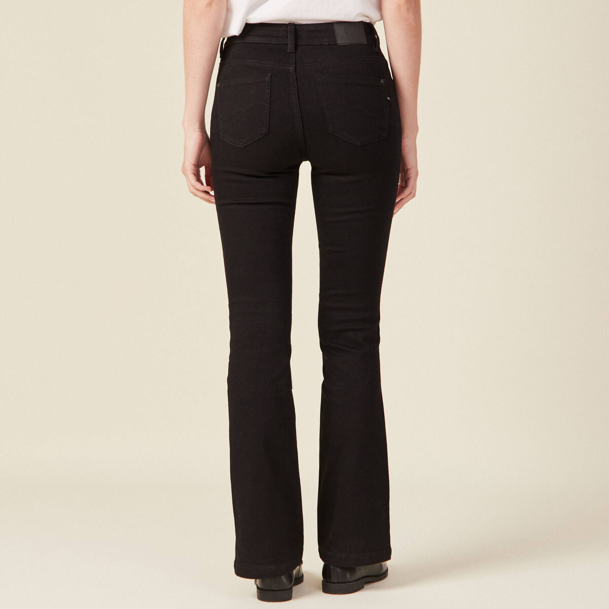 Jeans Yoko - bootcut denim noir femme