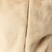 Veste droite courte col montant beige femme