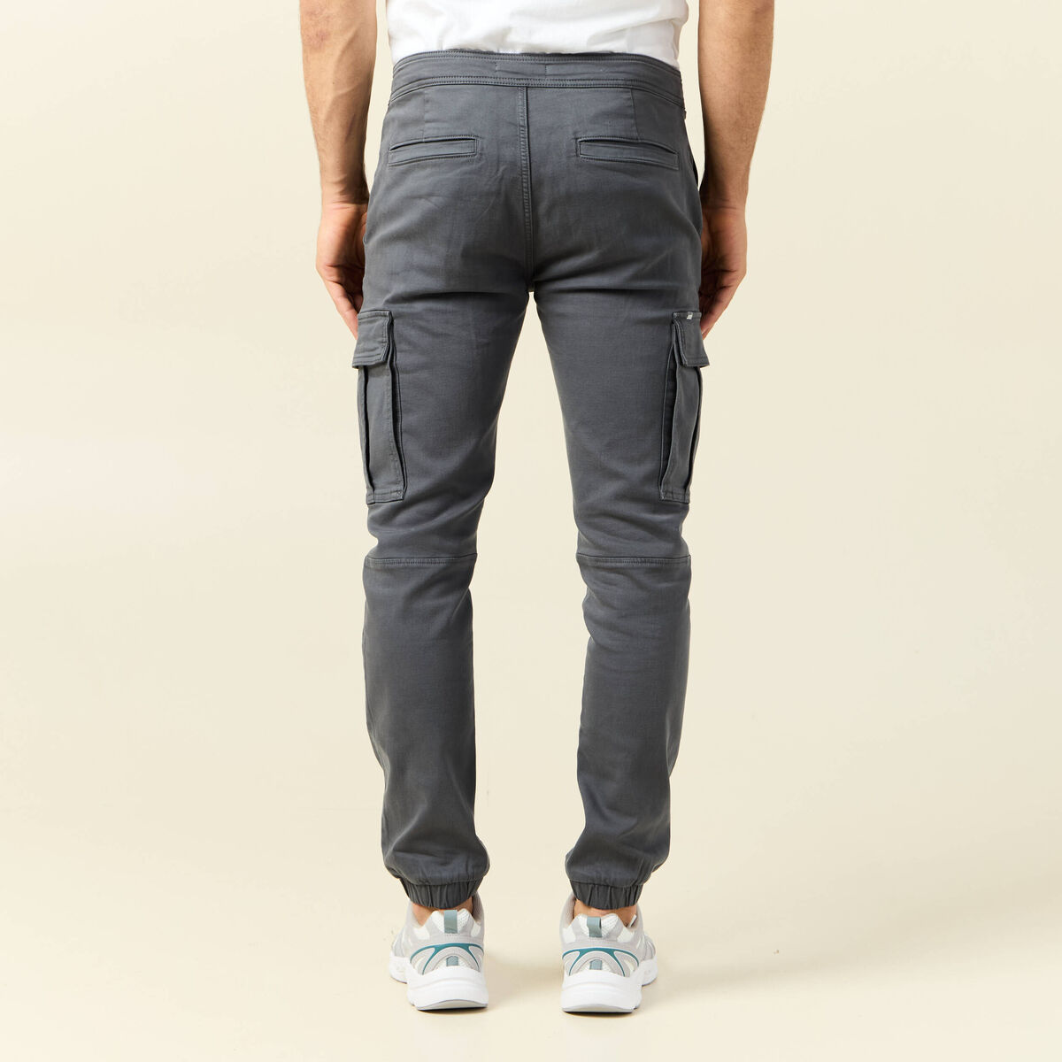 Pantalon battle bas resserré vert foncé homme