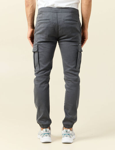 Pantalon battle bas resserré vert foncé homme