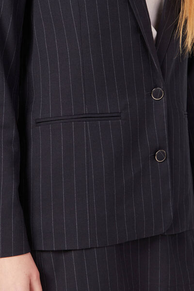Veste blazer éco-responsable bleu femme
